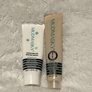 Mudmasky Leave-Me-On Winter Mask and Dark Circles Serum NWT
